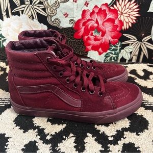 Burgundy Vans Skate shoes 🛹